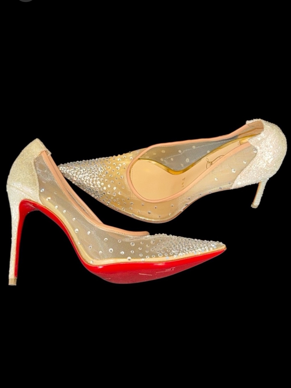 Christian Louboutin Follies Strass 100 pumps - Picture 3 of 17